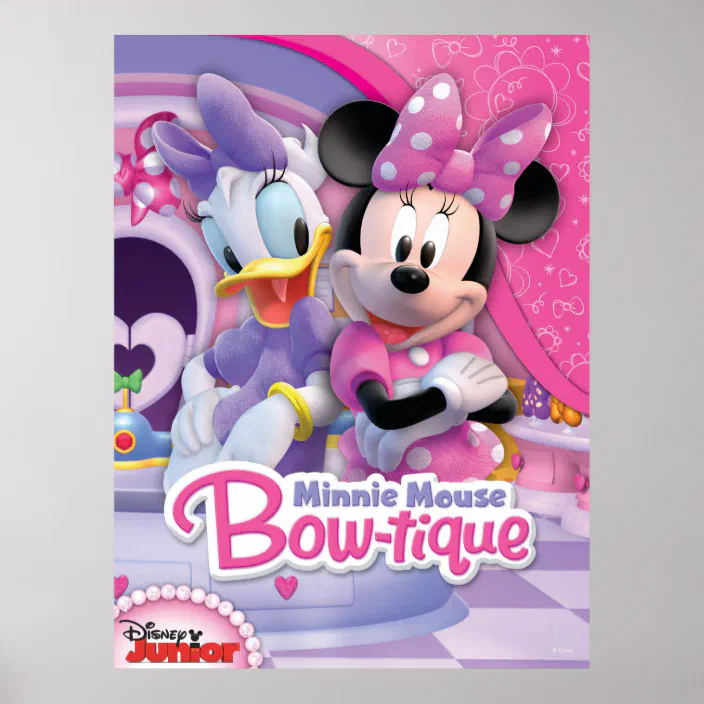 & Friends Minnie's Bow-tique Poster | Zazzle.com