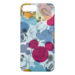 Mickey & Friends Mouse Head Sketch Pattern iPhone 8 Plus/7 Plus Case