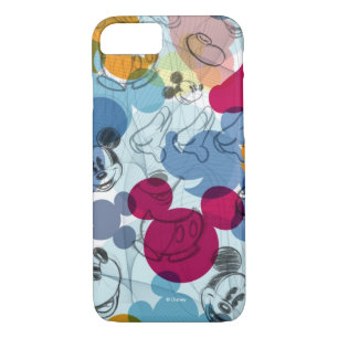 Mickey & Friends Mouse Head Sketch Pattern iPhone 8/7 Case