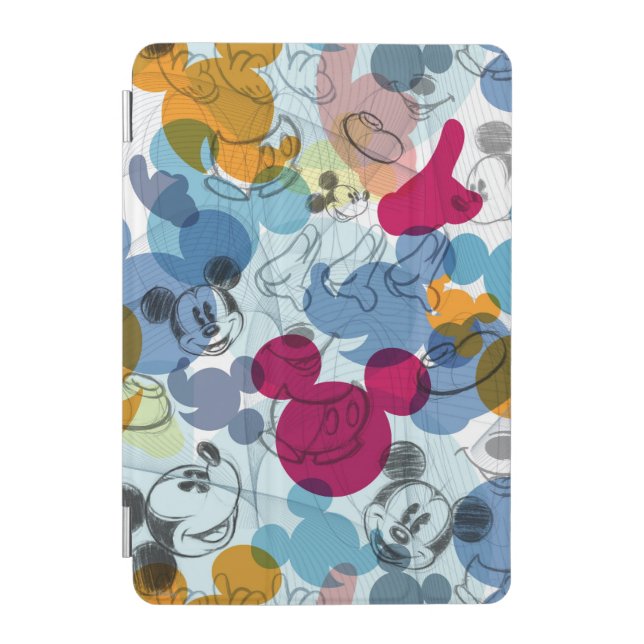 Mickey & Friends | Mouse Head Sketch Pattern iPad Mini Cover (Front)