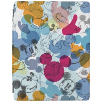 Mickey & Friends | Mouse Head Sketch Pattern Ipad Smart Cover by MickeyAndFriends at Zazzle