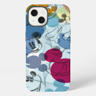 Mickey & Friends Mouse Head Sketch Pattern iPhone 13 Case