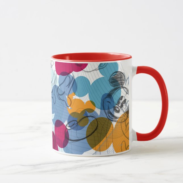 Mickey & Friends | Mouse Head Sketch Pattern Mug (Right)