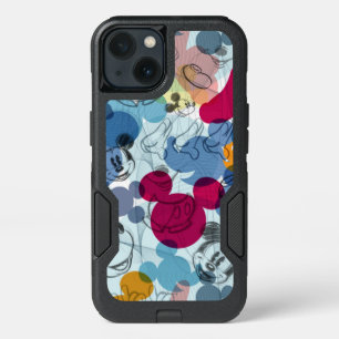 Mickey & Friends Mouse Head Sketch Pattern iPhone 13 Case