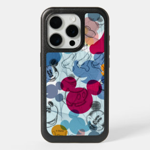 Mickey & Friends   Mouse Head Sketch Pattern iPhone 15 Pro Case