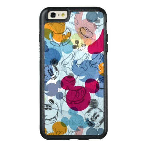 Mickey  Friends  Mouse Head Sketch Pattern OtterBox iPhone 66s Plus Case