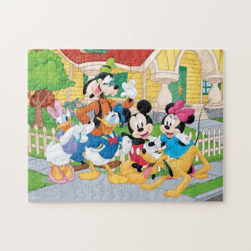 Mickey  Friends Neighborhood Jigsaw Puzzle