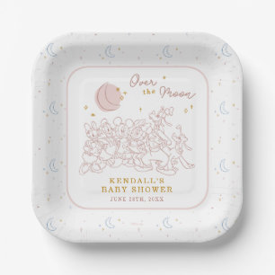 Mickey & Friends Over the Moon - Girl Baby Shower Paper Plates