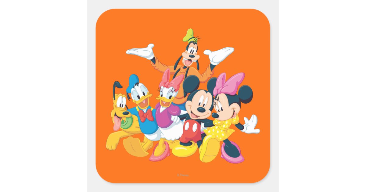 Disney Keychain Keyring - 2012 Logo Mickey and Pals Keychain