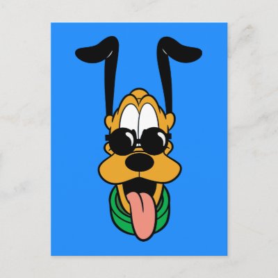 Mickey &amp; Friends | Pluto Sun Glasses Postcard