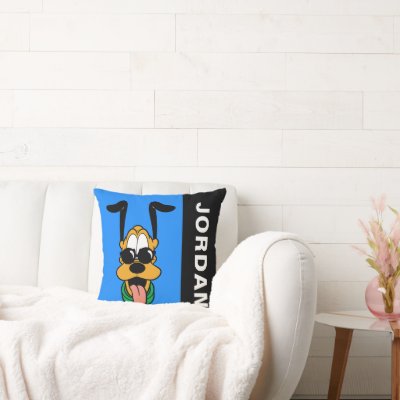 Mickey &amp; Friends | Pluto Sun Glasses Throw Pillow
