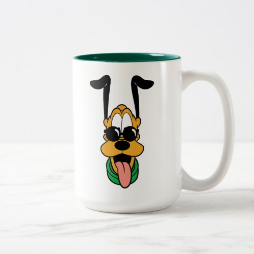 Mickey  Friends  Pluto Sun Glasses Two_Tone Coffee Mug