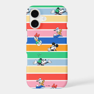 Mickey & Friends Pop-Out Color Striped Graphic iPhone 17 Case
