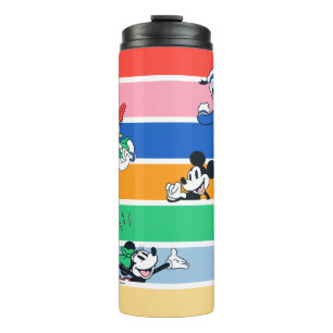 Mickey & Friends Pop-Out Color Striped Graphic Thermal Tumbler