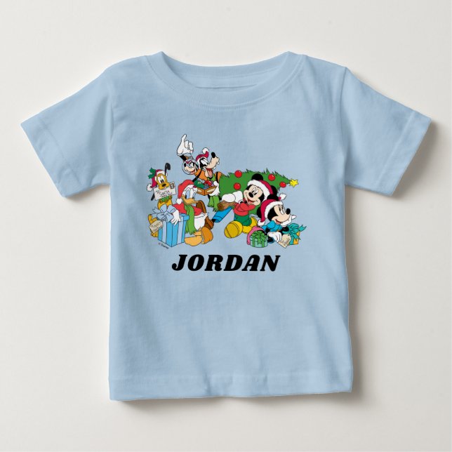 Mickey & Friends | Ready for the Holidays Baby T-Shirt (Front)