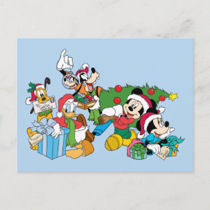 Mickey & Friends  Ready for the Holidays Holiday Postcard