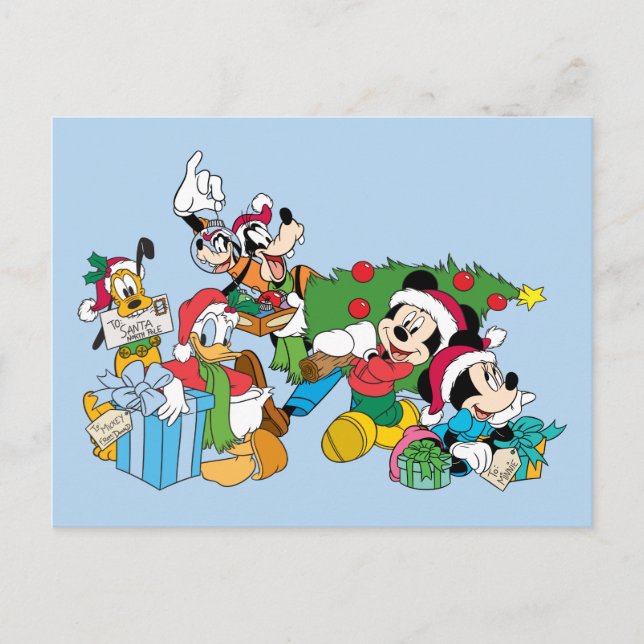 Mickey & Friends| Ready for the Holidays Holiday Postcard (Front)