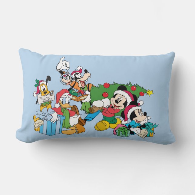 Mickey & Friends | Ready for the Holidays Lumbar Pillow (Front)