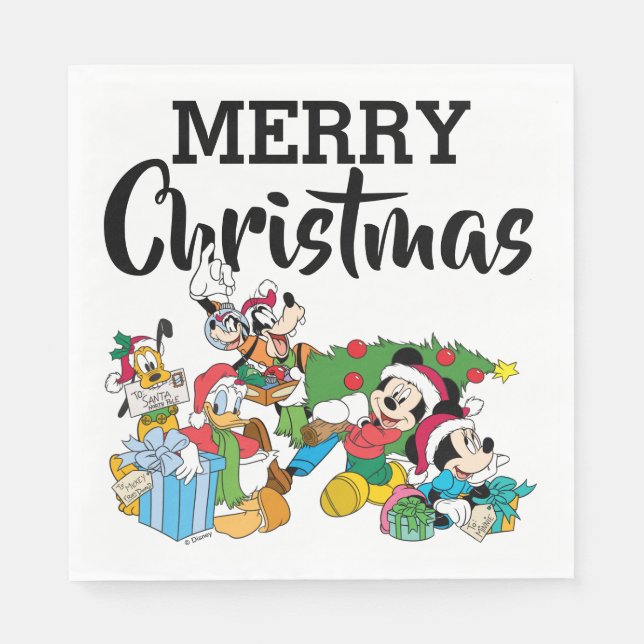 Mickey & Friends | Ready for the Holidays Napkins (Front)