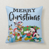 Disney, Mickey & Minnie, Classic Christmas Tree Throw Pillow