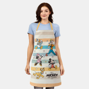 Mickey & Friends Retro Stars and Stripes Graphic Apron