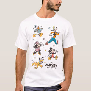 Mickey & Friends Retro Stars and Stripes Graphic T-Shirt