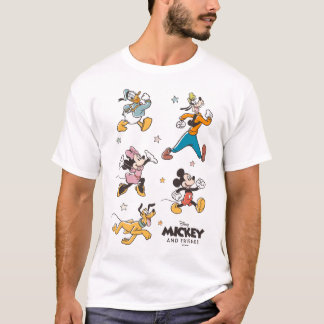Mickey & Friends Retro Stars and Stripes Graphic T-Shirt
