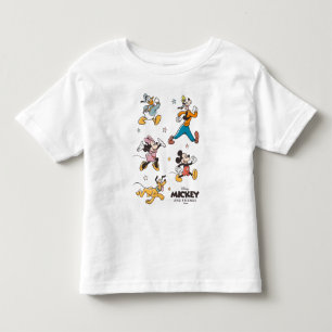 Mickey & Friends Retro Stars and Stripes Graphic Toddler T-shirt