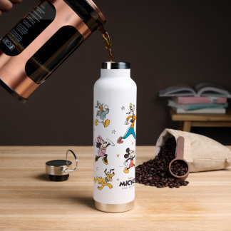Mickey & Friends Retro Stars and Stripes Graphic Water Bottle