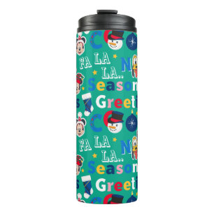 Mickey & Friends Season's Greetings Pattern Thermal Tumbler