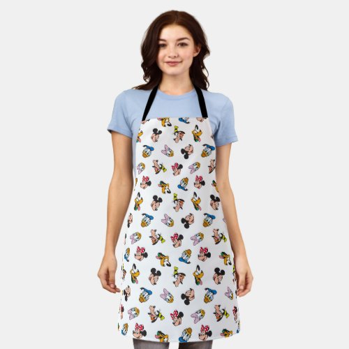 Mickey & Friends Smiling Faces Pattern Apron