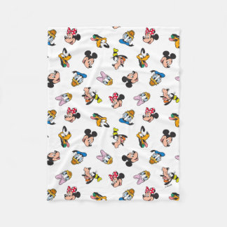 Mickey & Friends Smiling Faces Pattern Fleece Blanket
