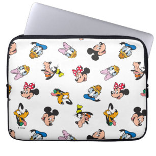 Mickey & Friends Smiling Faces Pattern Laptop Sleeve