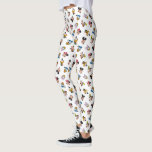 Mickey & Friends Smiling Faces Pattern Leggings<br><div class="desc">Celebrate the magic from every angle with this cheerful Mickey & Friends toss pattern! This design features the smiling faces of the iconic Disney crew—Mickey, Minnie, Donald, Daisy, Goofy, and Pluto—scattered in a playful, multi-directional layout. With its clean white background and vibrant, classic colors, this all-over print captures the whimsical...</div>