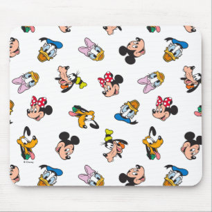 Mickey & Friends Smiling Faces Pattern Mouse Pad