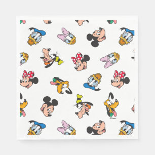 Mickey & Friends Smiling Faces Pattern Napkins