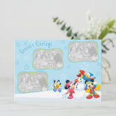 Mickey & Friends Snow: Season's Greetings Card (Standing Front)