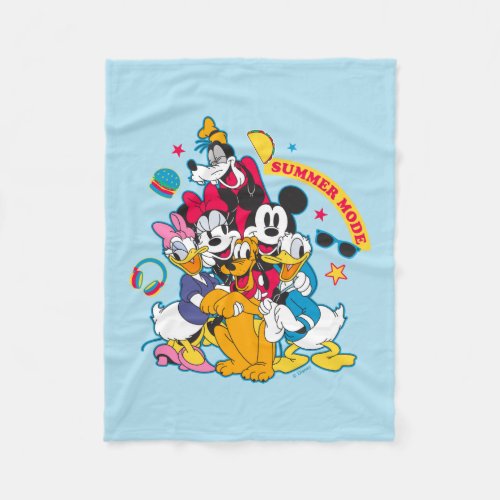 Mickey  Friends  Summer Mode Fun Fleece Blanket