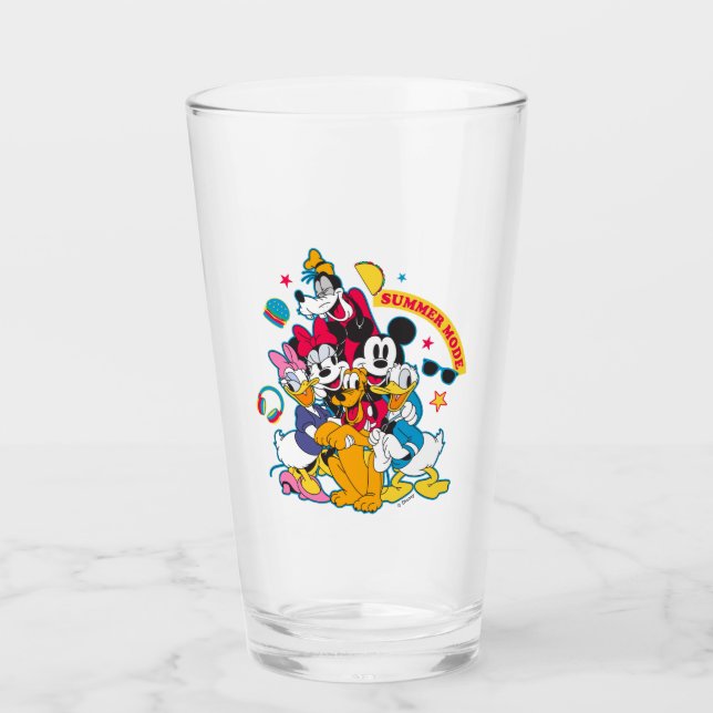 Mickey & Friends | Summer Mode Fun Glass (Front)