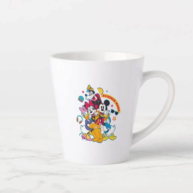Mickey & Friends | Summer Mode Fun Latte Mug (Right)