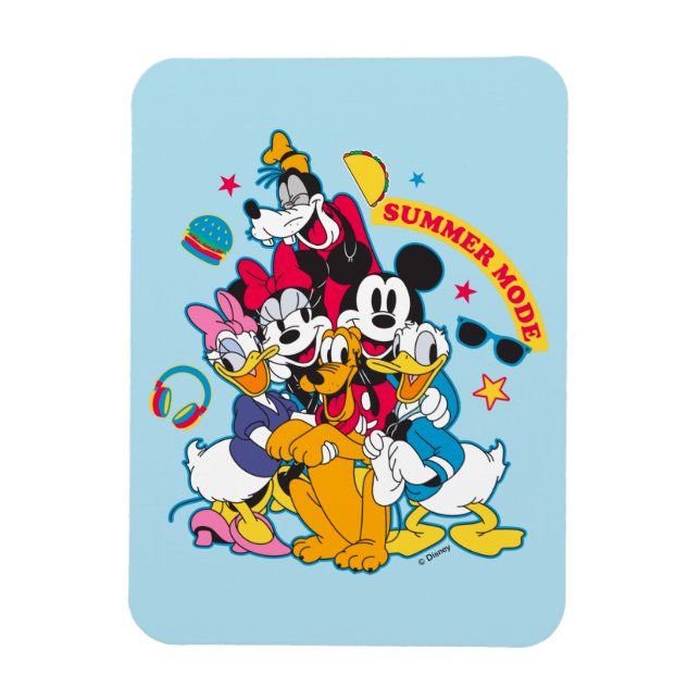 Mickey & Friends | Summer Mode Fun Magnet (Vertical)
