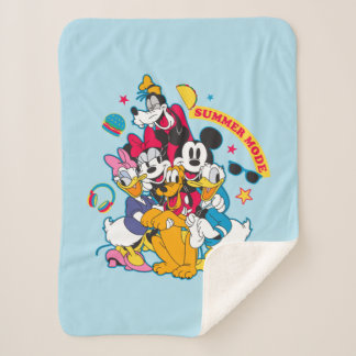 Mickey & Friends | Summer Mode Fun Sherpa Blanket