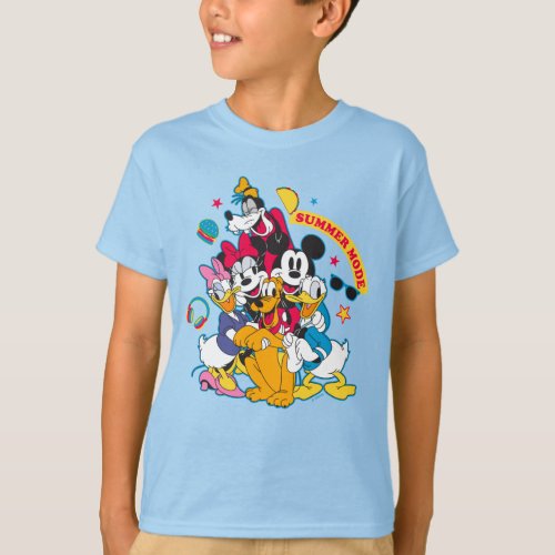 Mickey  Friends  Summer Mode Fun T_Shirt