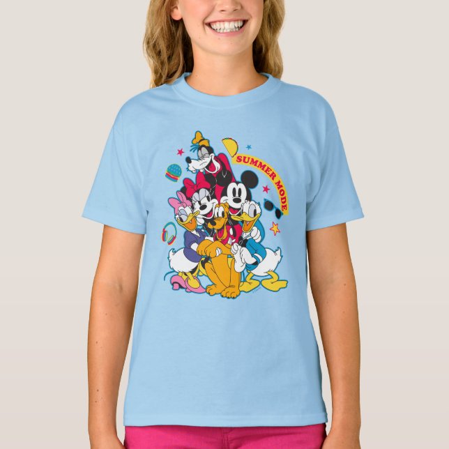 Mickey & Friends | Summer Mode Fun T-Shirt (Front)