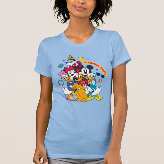 Mickey & Friends | Summer Mode Fun T-Shirt (Front)