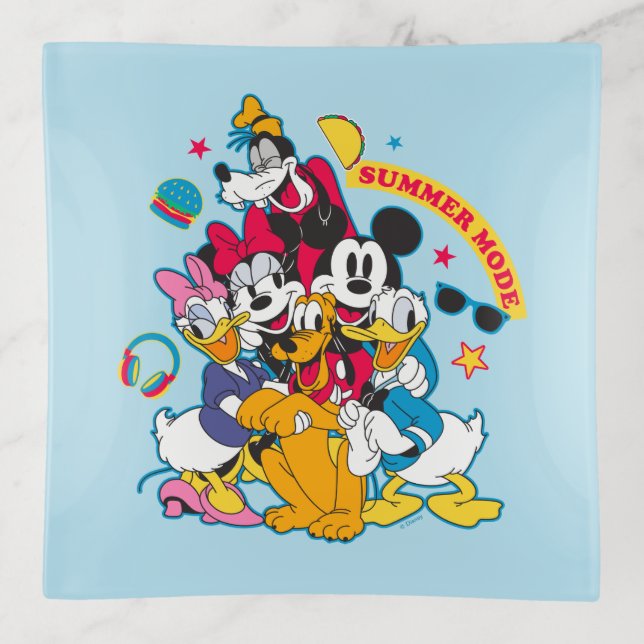 Mickey & Friends | Summer Mode Fun Trinket Tray (Front)