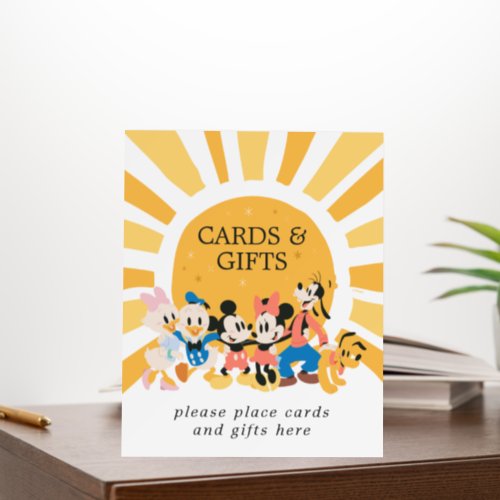 Mickey  Friends Sunshine Baby Cards  Gifts Foam Board