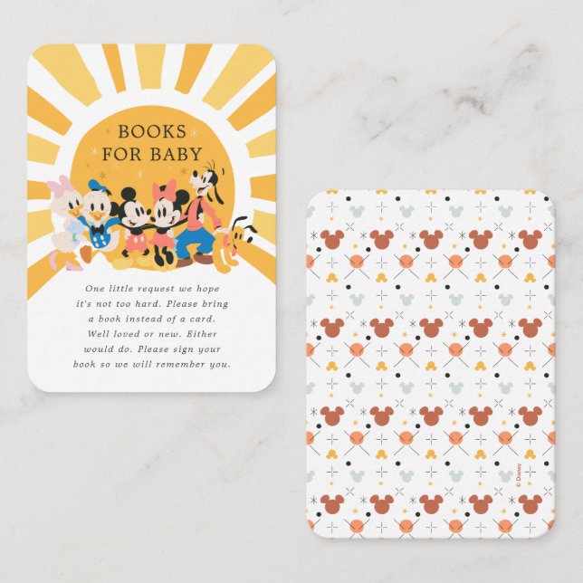 Mickey & Friends Sunshine | Books for Baby Insert (Front/Back)