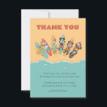 Mickey & Friends Surf's Up Birthday Thank You<br><div class="desc">Thank all your family and friends for coming to your child's summer themed Mickey and Friends Birthday with these custom Thank You cards. Personalize by adding a custom message!</div>