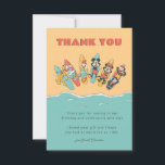 Mickey & Friends Surf's Up Birthday Thank You Card<br><div class="desc">Thank all your family and friends for coming to your child's summer themed Mickey and Friends Birthday with these custom Thank You cards. Personalize by adding a custom message!</div>